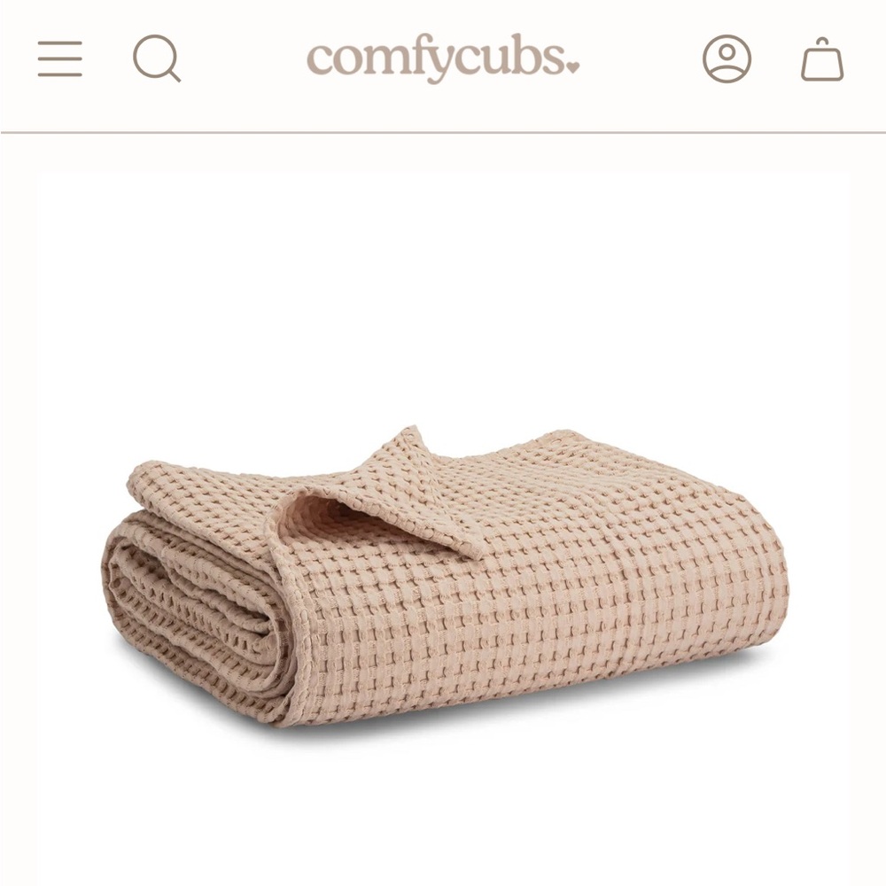 Comfy Cubs Sand Waffle Baby Blanket New without Tags